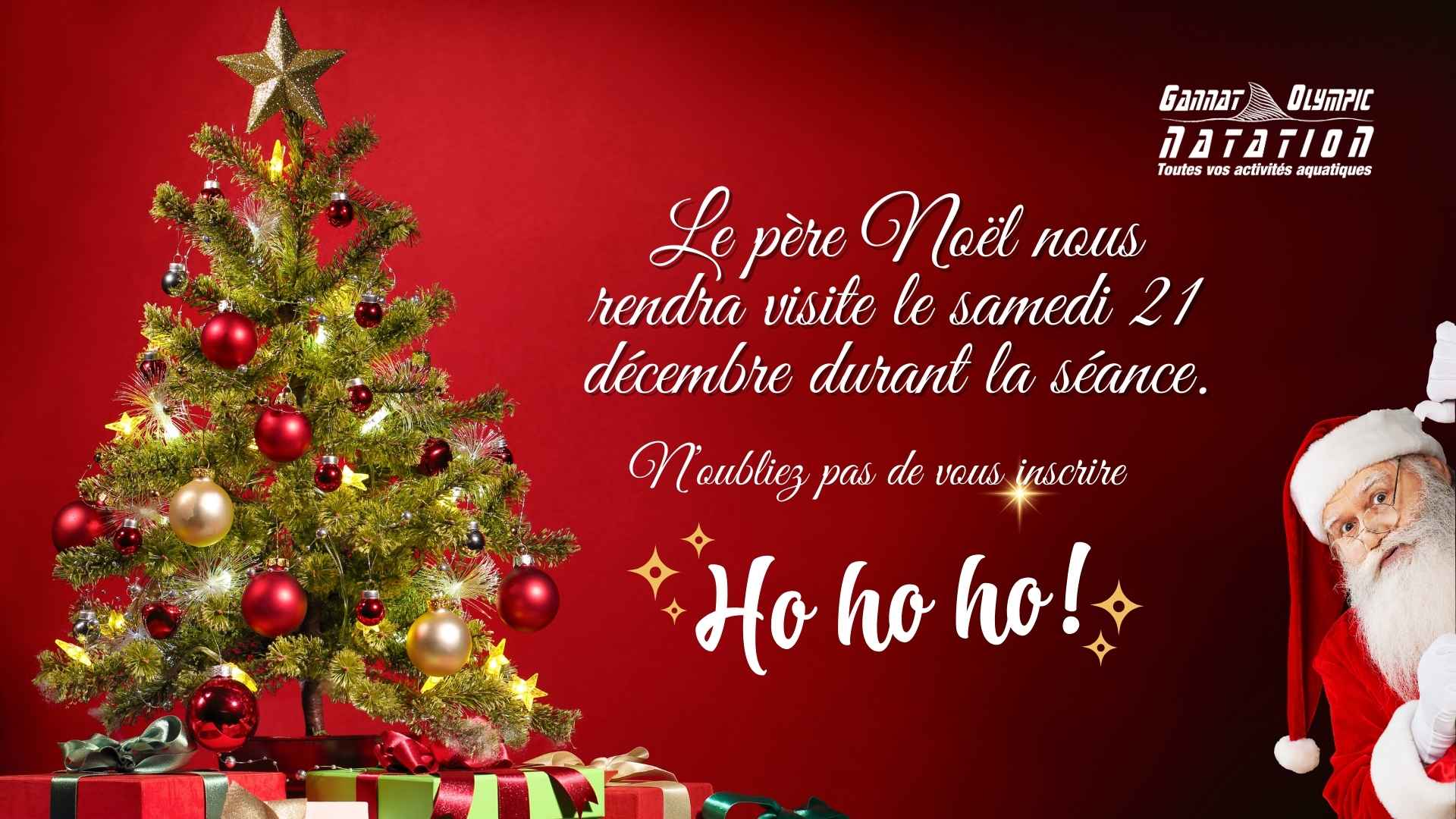 Passage du Pere Noel pour le Groupe Jardin Aquatique