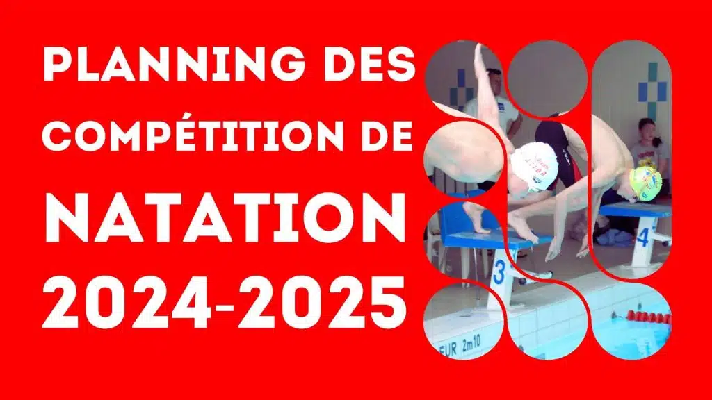 Image planning des compétitions de natation 2024-2025